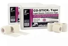 Купить БИНТ-ПЛАСТЫРЬ ЭЛАСТИЧНЫЙ КОГЕЗИВНЫЙ ВОЗДУХОПРОНИЦАЕМЫЙ Pharmacels CO-STICK Tape по оптовым ценам